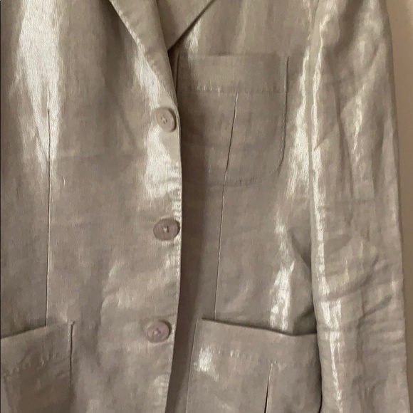 Ralph Lauren Linen Metallic Blazer - Picture 11 of 15